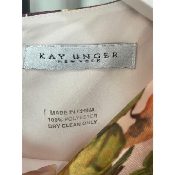 Kay Unger Frida Walk Thru Jumpsuit Dress Bridal Blush Multi Size 0 NWT Dressy - Picture 16 of 16